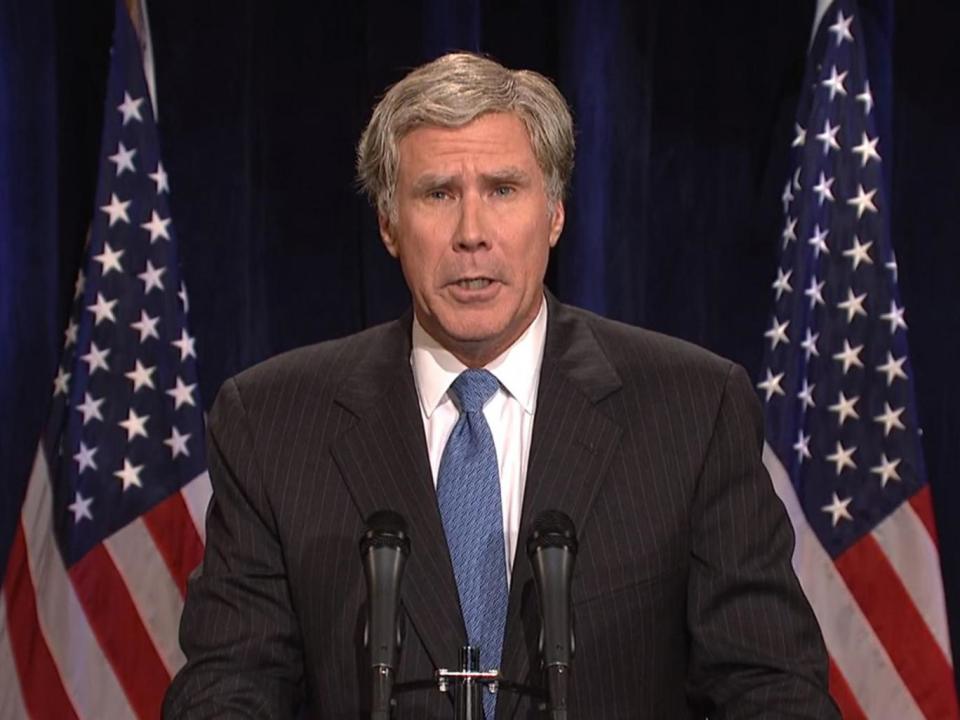 Ferrell doing a George W Bush impersonation on 'Saturday Night Live'