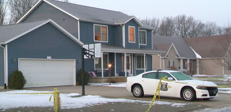 The police officer was allegedly shot inside his home in Granger, Indiana. Source: WBST22