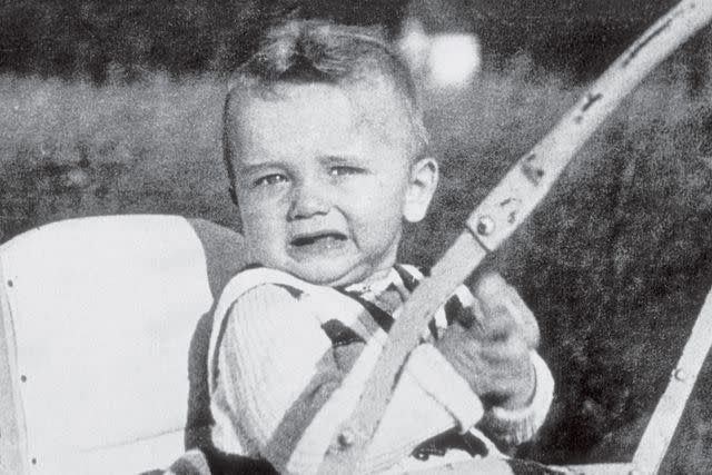 <p>Michael Ochs Archives/Getty</p> Six-month-old Arnold Schwarzenegger