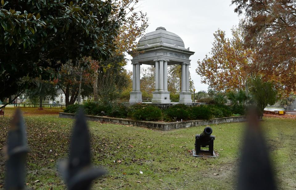 By Wednesday afternoon, workers had removed the Confederate statues, plaques and pedestal from the "Women of the Southland" monument in Jacksonville's Springfield Park and covered the markings on the large structure. Mayor Donna Deegan, who ordered the removal of those items, said the rest of the monument can stay in the park and be repurposed for continued use.