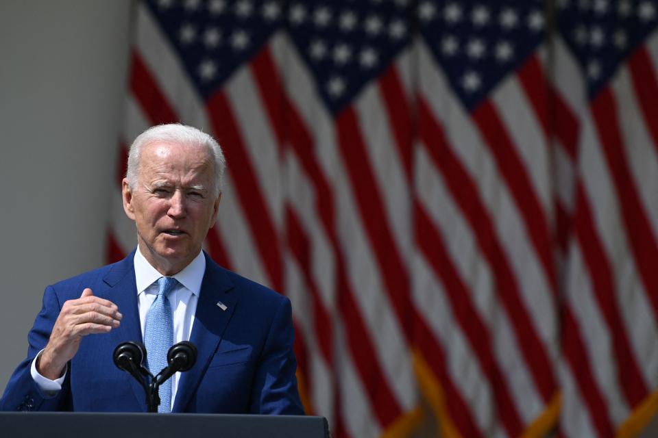 President Joe Biden may need to step in to help get one of his signature issues, reauthorization of the Violence Against Women Act, across the finish line in Congress. (Photo: BRENDAN SMIALOWSKI via Getty Images)