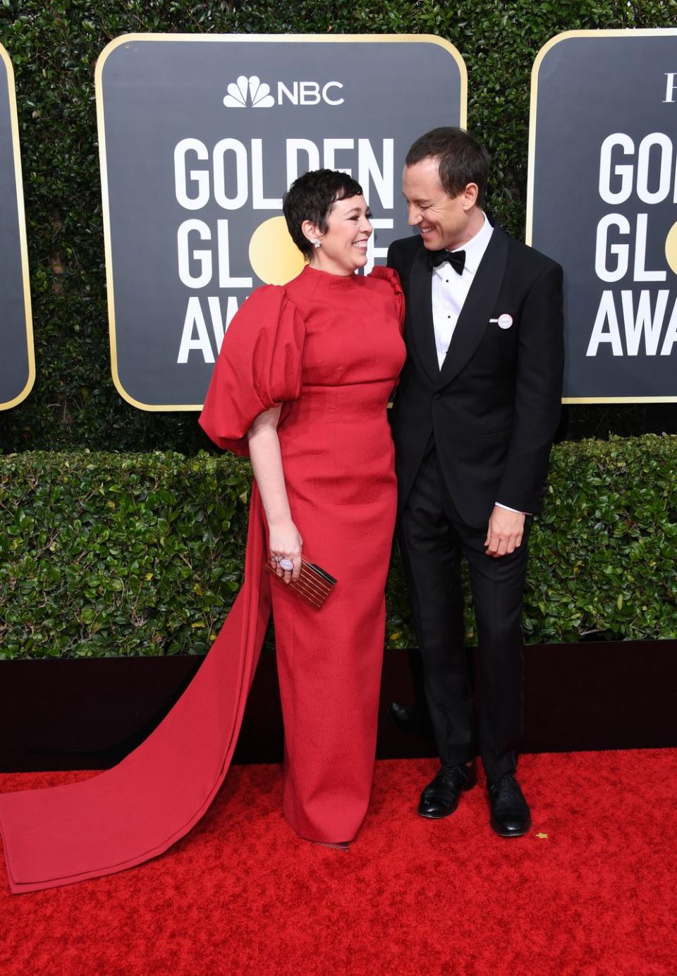 Olivia Colman and Tobias Menzies