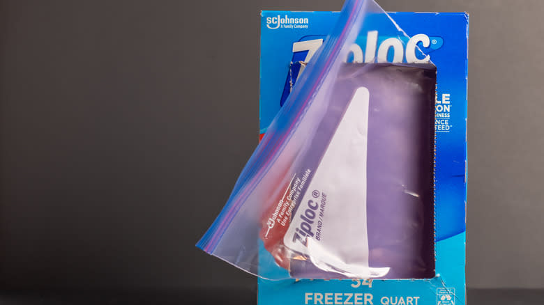 Box of resealable Ziploc bag