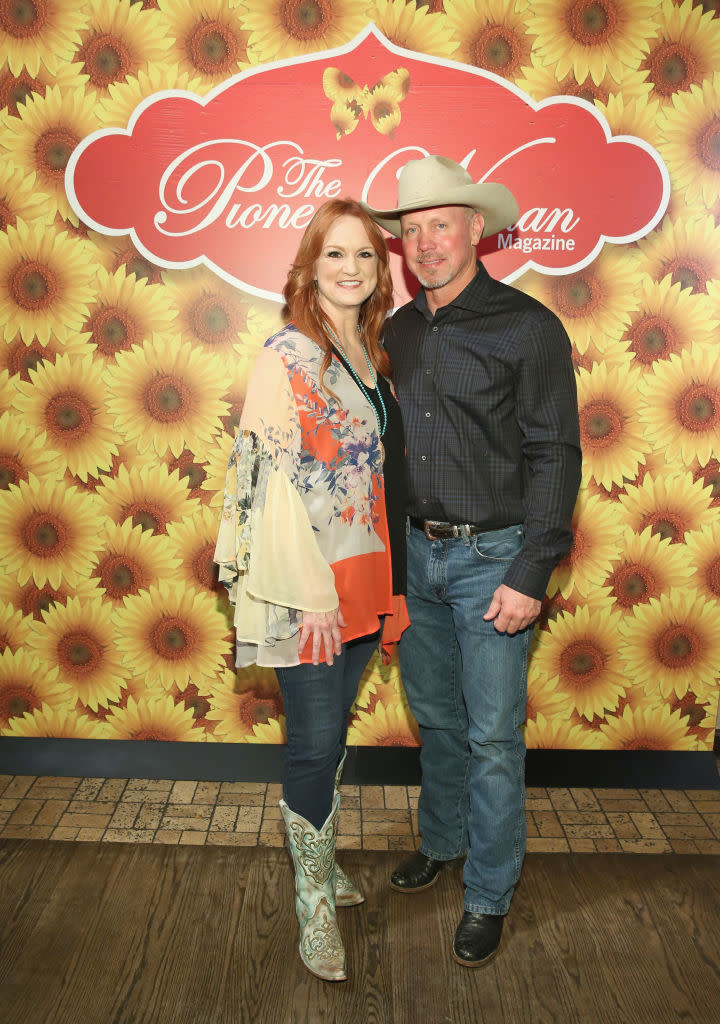 Ree Drummond and husband Ladd attend the launch of 