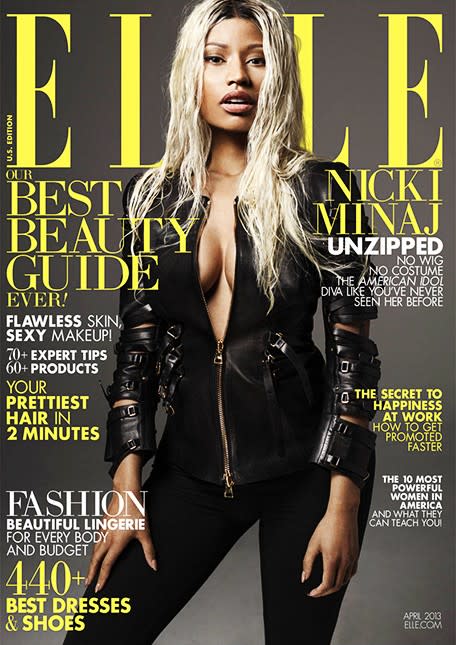 Nicki Minaj on the March 2013 cover of “Elle.”