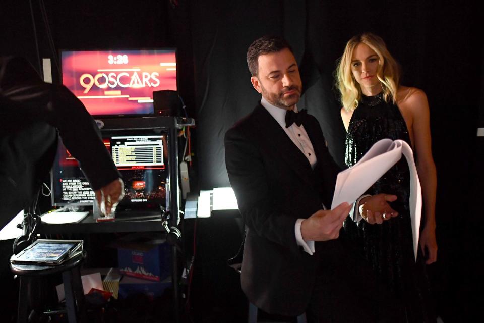 90th annual academy awards backstage