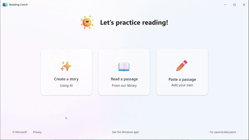 Microsoft Reading Coach
