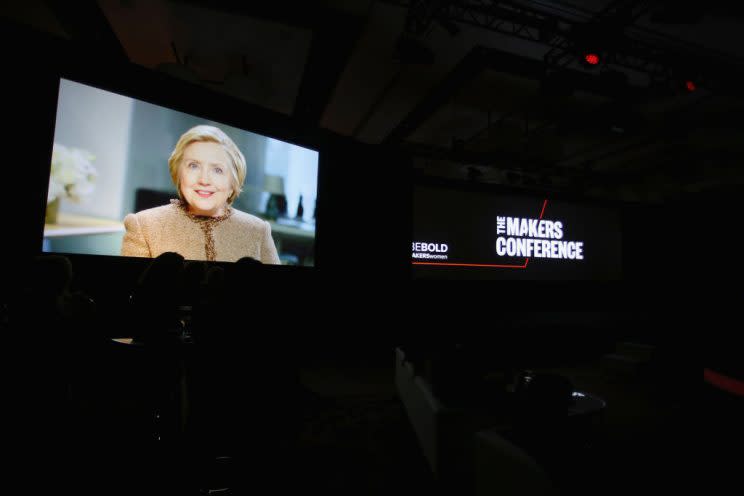 Hillary Clinton has delivered her first statement since the inauguration [Photo: Getty]