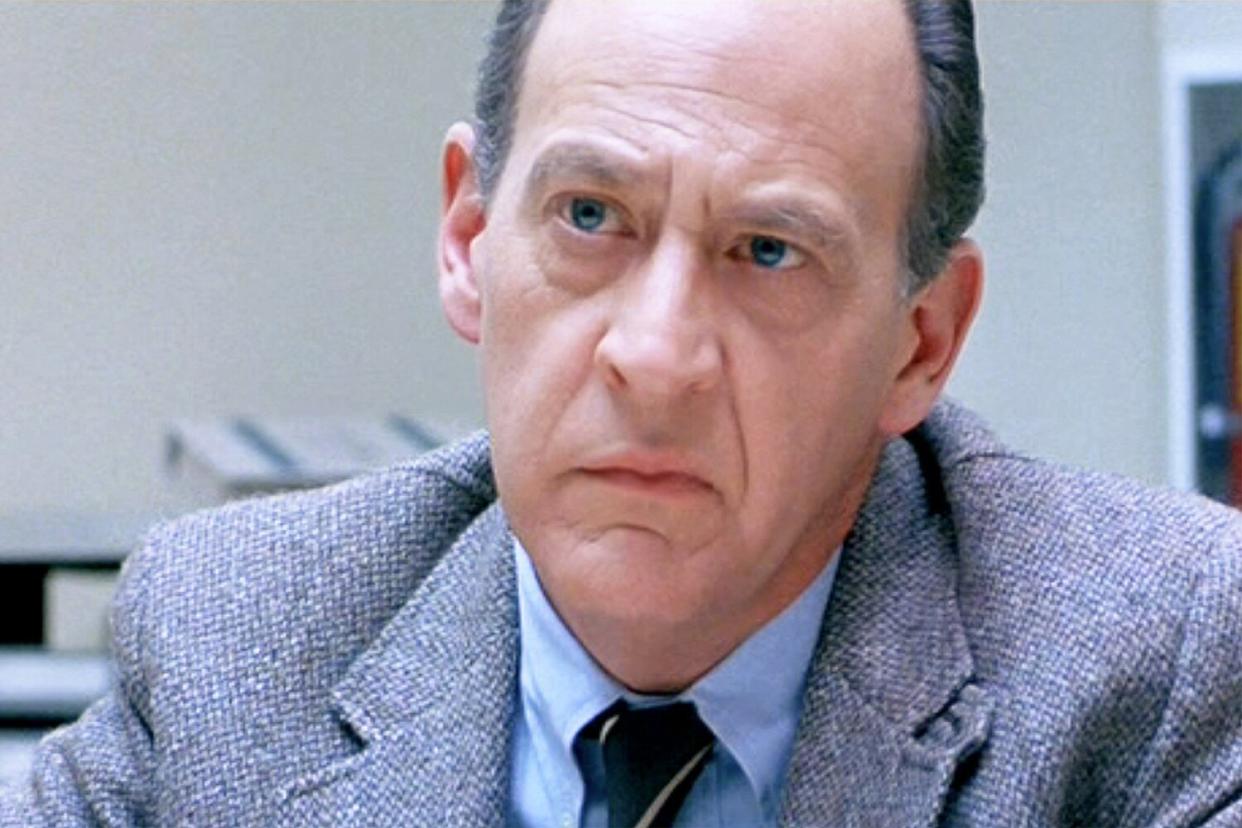 The movie "Terminator 2: Judgment Day", (alt: T2) directed by James Cameron. Seen here, Earl Boen (as Dr. Silberman). Theatrical wide release July 3, 1991.