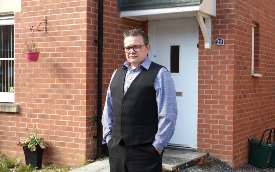 Andrew Crowley at his home - John Lawrence