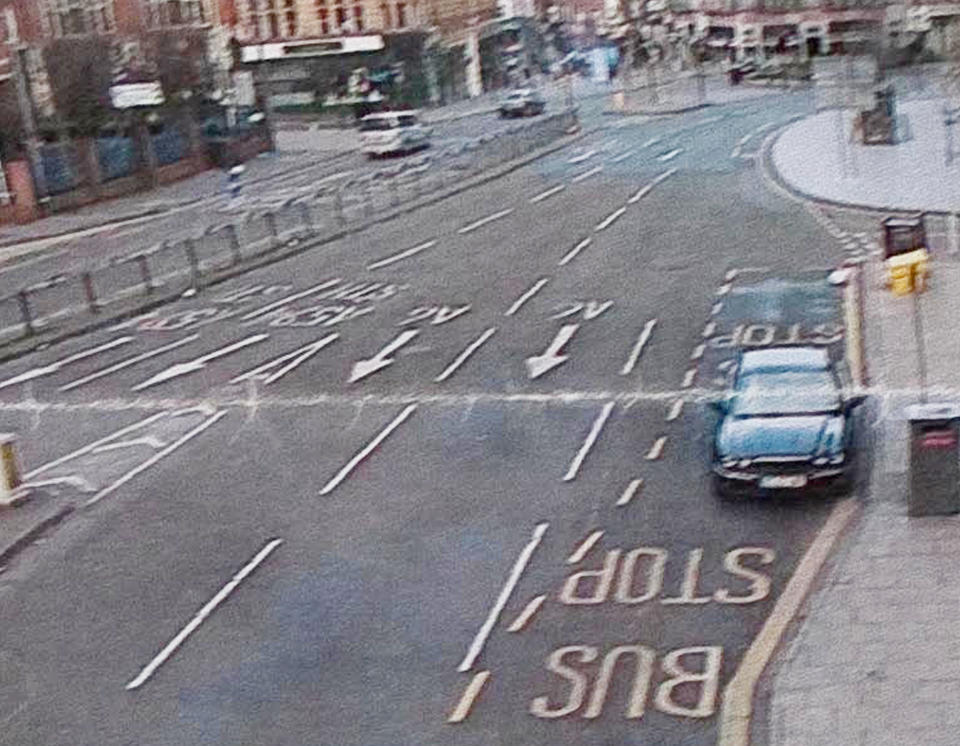 Mr Williamson parked his car in the bus lane at Leicester railway station (Picture: SWNS) 