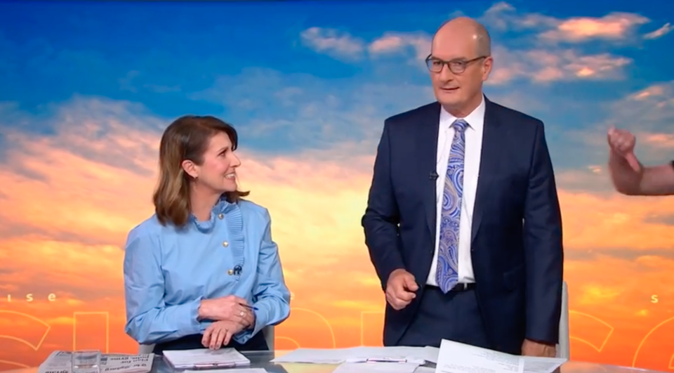 Natalie Barr and Kochie on Sunrise