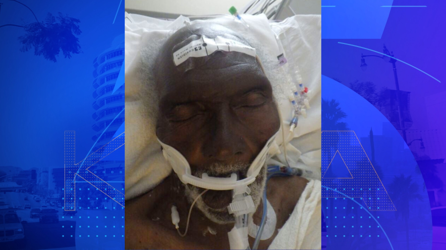 Hospital staff need help identifying a male patient around 65 years old who was found in downtown Los Angeles on April 29, 2024. (Los Angeles General Medical Center)