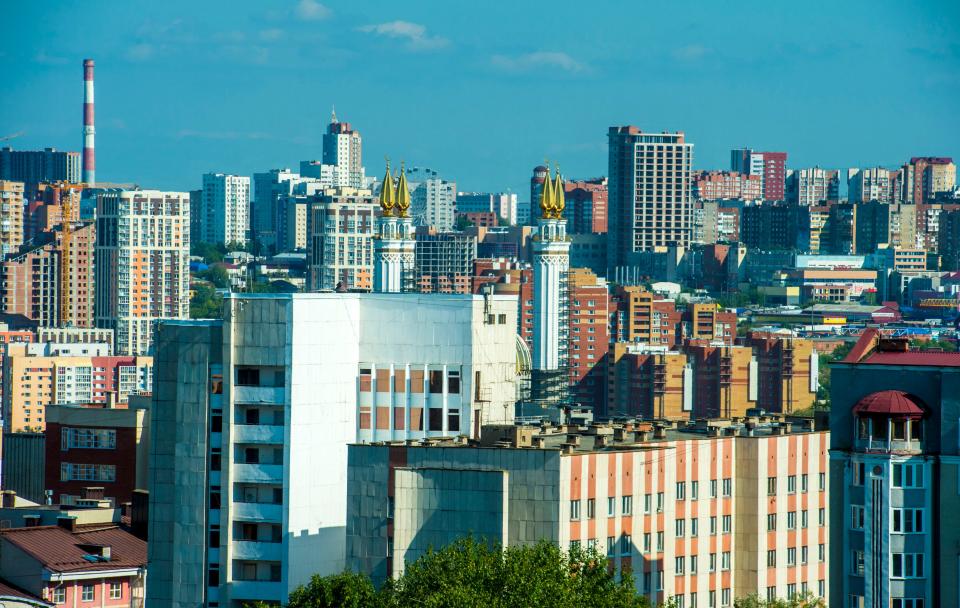 General view of Ufa city in Russia on 29/08/18.