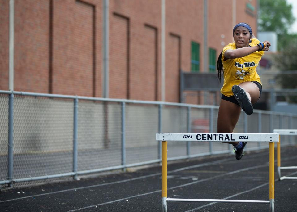 Ja'la Douglas is a three-sport athlete at Louisville Central High School. She is currently running track for the school. May 25, 2021