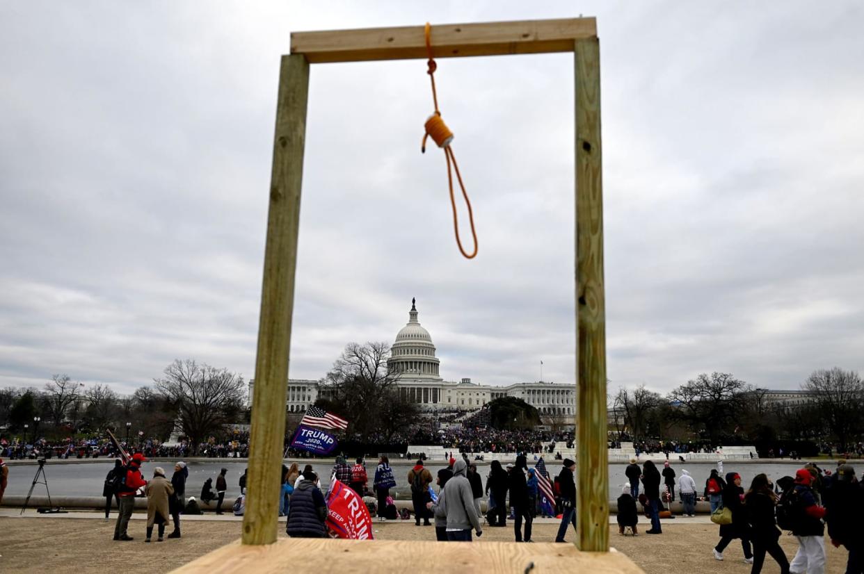 Image: Noose at U.S. Capitol (Andrew Caballero-Reynolds / AFP - Getty Images)