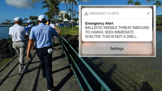 The warning caused a massive scare. Image: Getty/Twitter