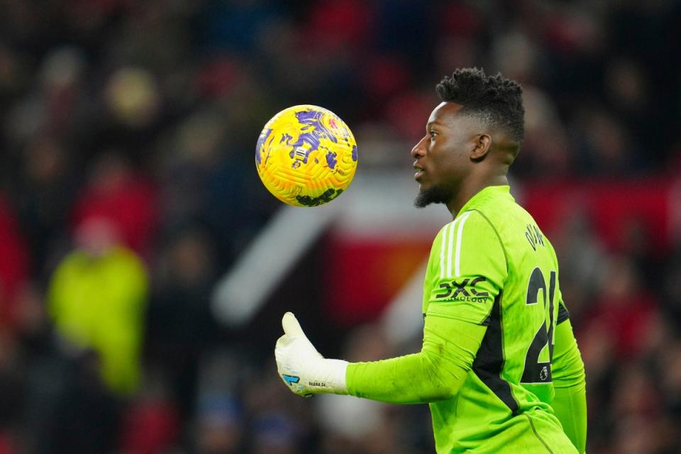 Andre Onana is not expected to miss any time for Manchester United (AP)