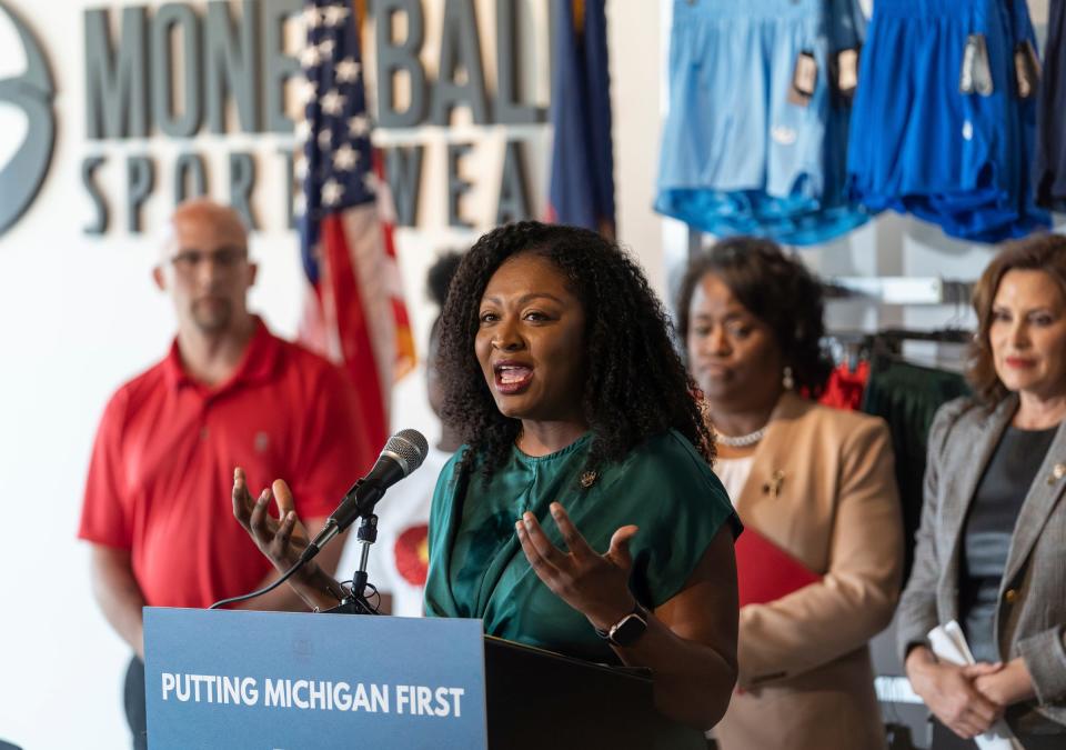 State Sen. Sarah Anthony, D-Lansing, introduced legislation signed by Gov. Gretchen Whitmer expanding the Michigan's civil rights law to ban discrimination based on traits historically associated with race, including hair texture and hairstyles such as braids, locks and twists.