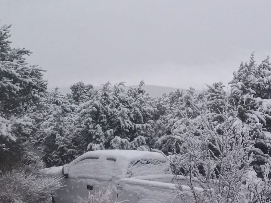 Snow near Rowe, NM (Photo by Paul L.)