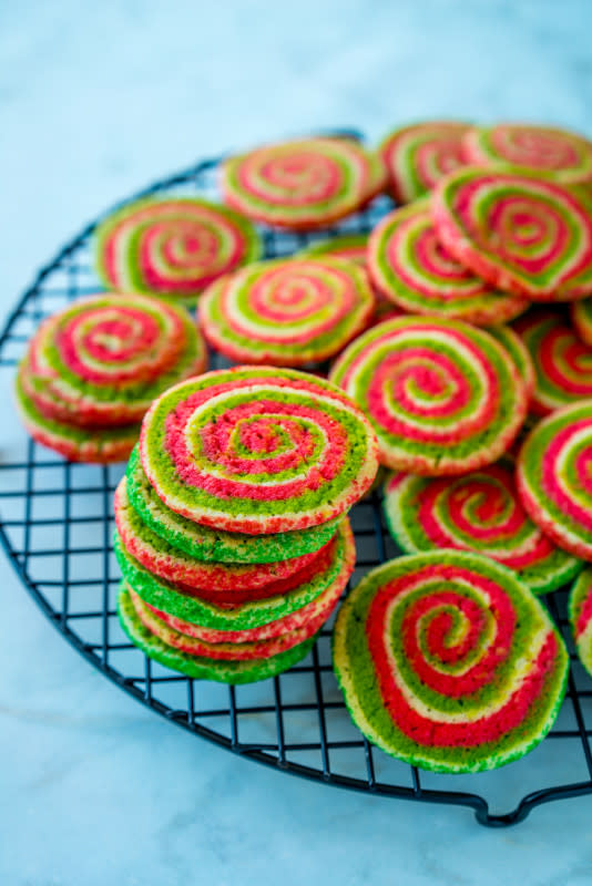 <p>Parade</p><p>These yuletide pinwheel sugar cookies are definitely festive and perfect for the holidays! </p><p><strong>Get the recipe: <a href="https://parade.com/614199/alison-ashton/yuletide-pinwheel-sugar-cookies/" rel="nofollow noopener" target="_blank" data-ylk="slk:Yuletide Pinwheel Sugar Cookies;elm:context_link;itc:0;sec:content-canvas" class="link rapid-noclick-resp"><em>Yuletide Pinwheel Sugar Cookies</em></a></strong></p>