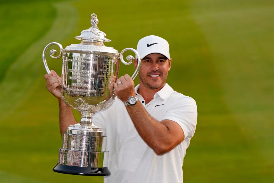 Brooks Koepka, who won the 2023 PGA Championship at Oak Hill Country Club, will try to repeat at Valhalla Golf Club.
