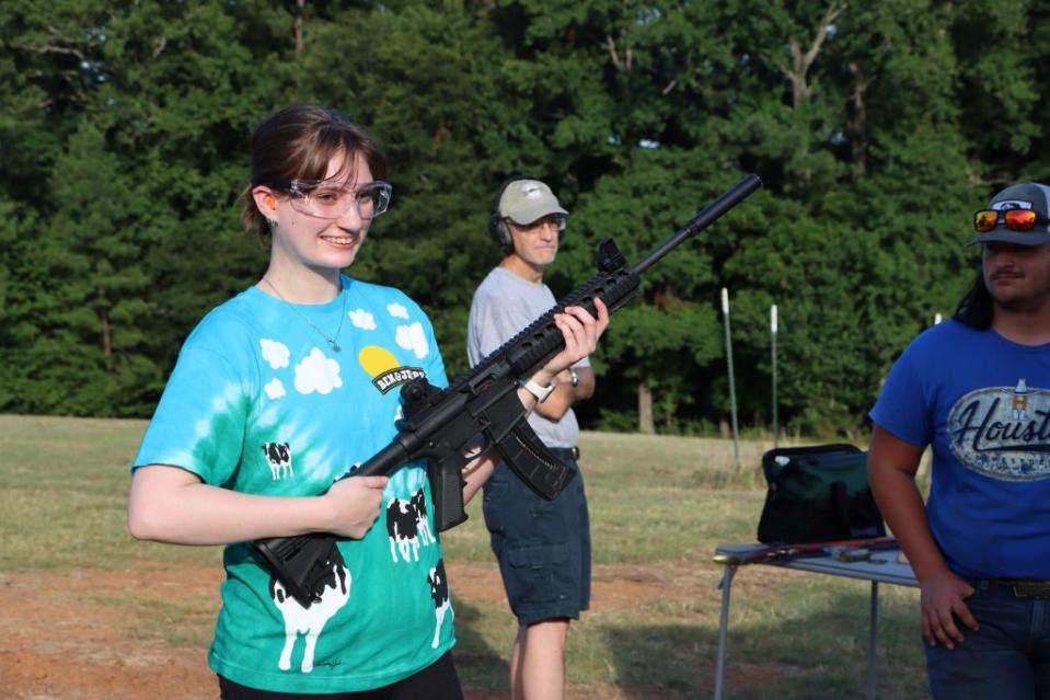 Many student visitors to Kilgore, Texas, had never shot a gun before. American Exchange Project