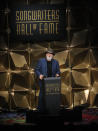 Jack Tempchin performs on stage at the 50th annual Songwriters Hall of Fame induction and awards ceremony at the New York Marriott Marquis Hotel on Thursday, June 13, 2019, in New York. (Photo by Brad Barket/Invision/AP)