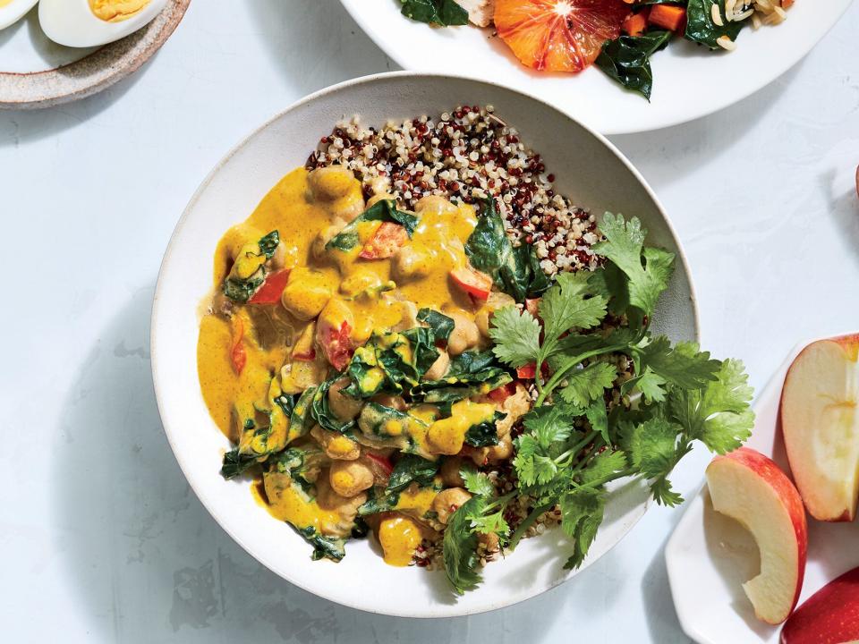 February: Chickpea and Kale Curry