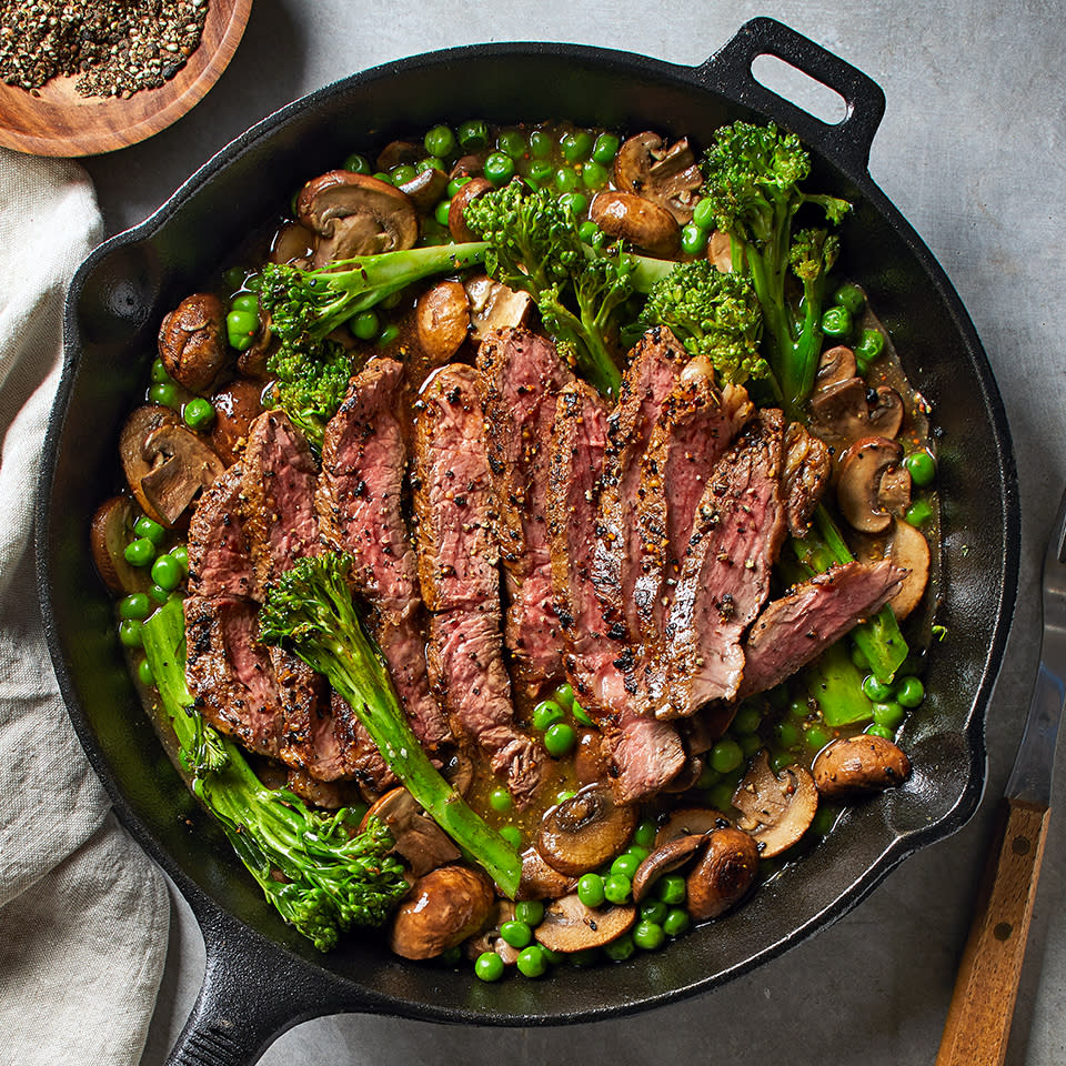 Skillet Steak with Mushroom Sauce