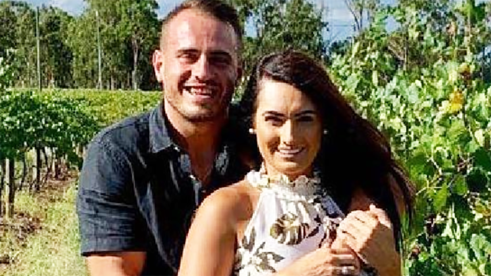 Josh Reynolds and Arabella Del Busso, pictured here in happier times.