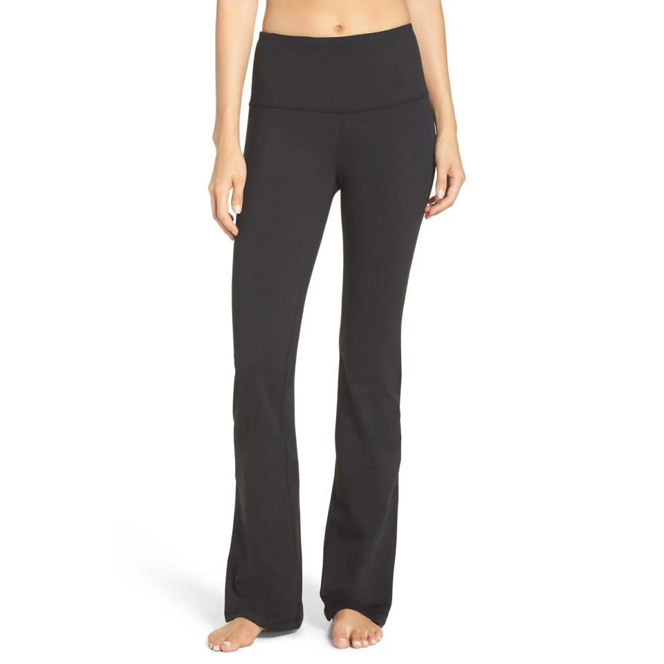 Best Flared Option: Zella Barely Flare Live-In High-Waist Pants