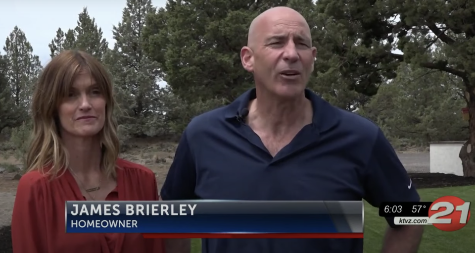 Suzanne and James Brierley hope the new owners will preserve the lava tube. Source: KTVZ