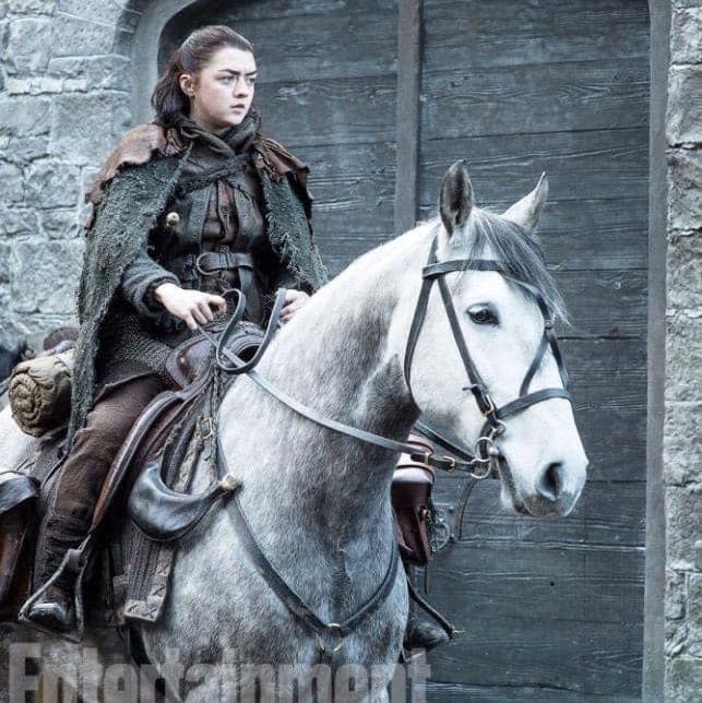 Maisie Williams in Game of Thrones season seven - Credit: Entertainment Weekly