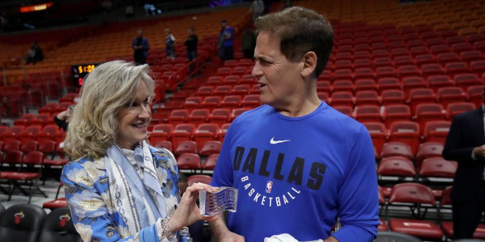 Lynda Blanchard and Mark Cuban