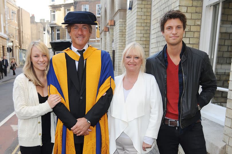 Richard, Judy, Jack and Chloe are seen smiling together in 2011