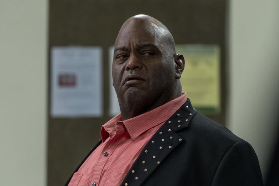 <div class="inline-image__caption"><p>Lavell Crawford as Huell Babineux.</p></div> <div class="inline-image__credit">Greg Lewis/AMC/Sony Pictures Television</div>