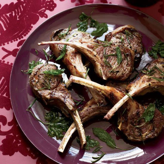 Lamb Chops with Frizzled Herbs