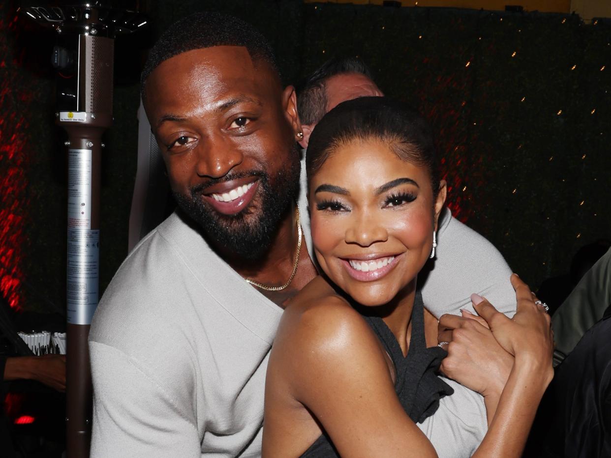 Dwyane Wade and Gabrielle Union attend Justin Timberlake's 'EVERYTHING I THOUGHT IT WAS' Album Release Party at Dan Tana's on March 14, 2024 in West Hollywood, California