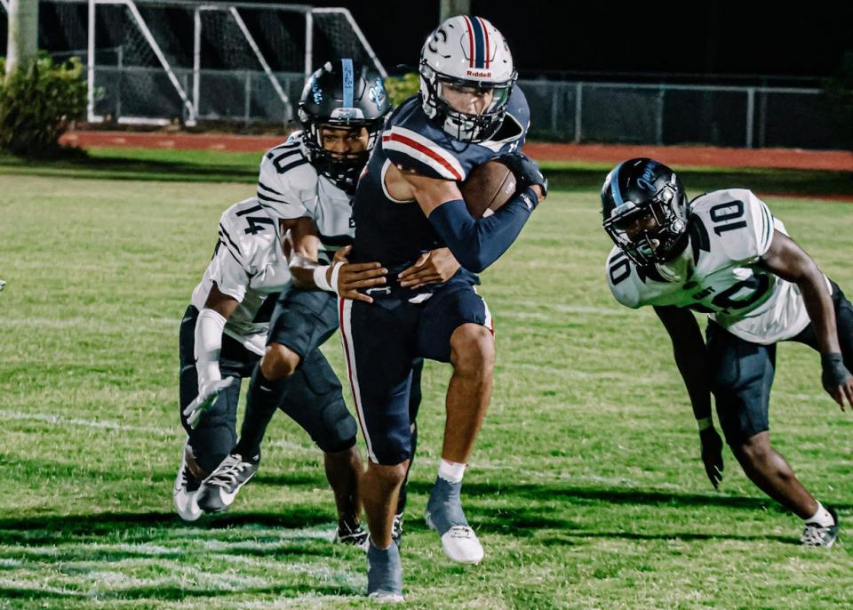 Estero plays East Lee in high school football on Friday, Sept 1, 2023, at Estero High School.