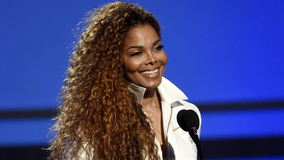 Mandatory Credit: Photo by Chris Pizzello/Invision/AP/REX/Shutterstock (9123546a)Janet Jackson accepts the ultimate icon: music dance visual award at the BET Awards in Los Angeles.