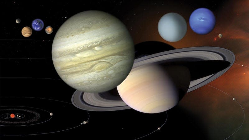 An illustration showing the solar system planets. - Illustration: NASA