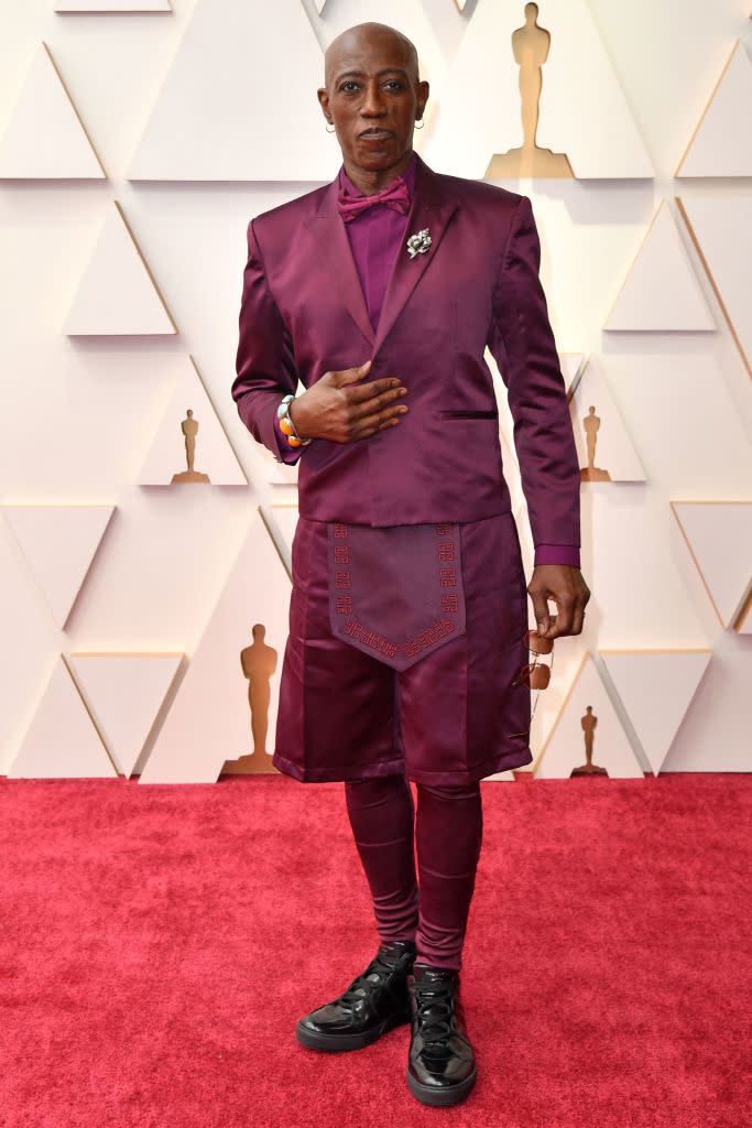 Wesley Snipes on the Oscars red carpet.