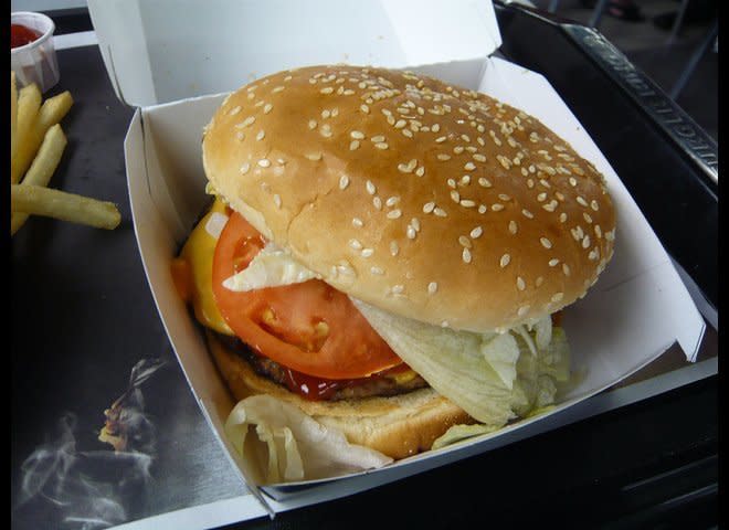 A deputy sheriff alleges that someone spit in his Whopper ... and the case made it to the <a href="http://www.huffingtonpost.com/2012/01/11/whopper-spit-case-edward-bylsma_n_1200044.html" target="_blank">Washington state Supreme Court</a>.