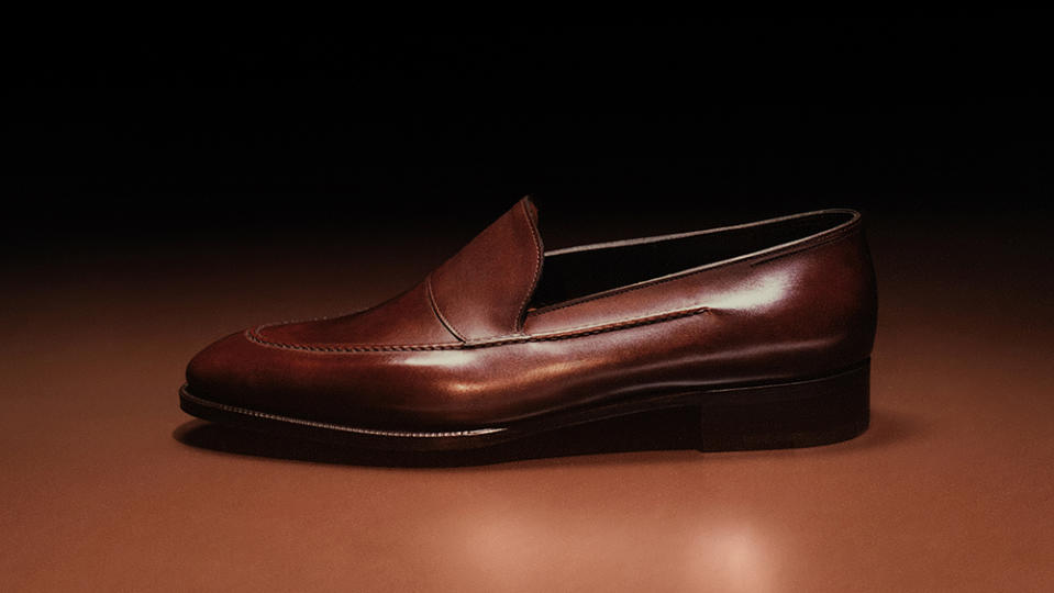 The Mayfair, John Lobb's 2023 Saint Crépin limited edition, comes in three colors: black, blue and brown.