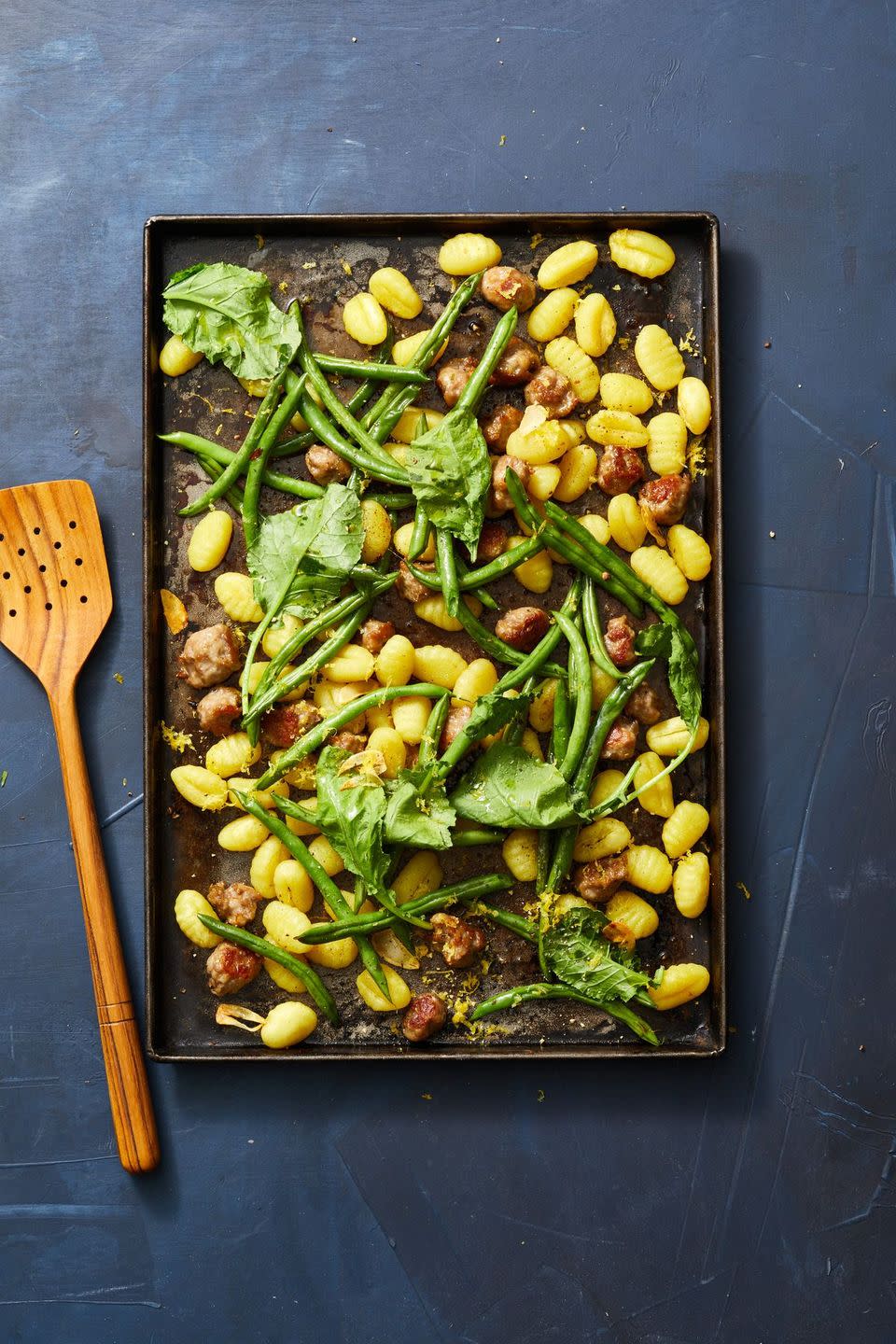 Sheet Pan Gnocchi with Sausage and Green Beans