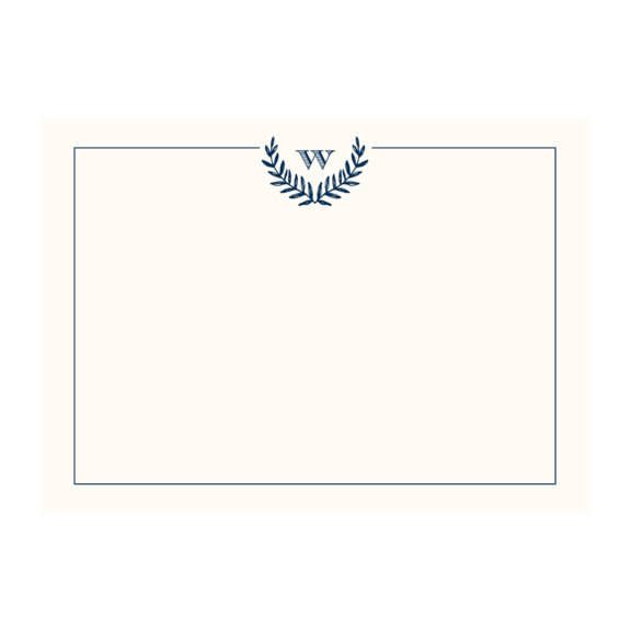 Monogram Laurel Stationery