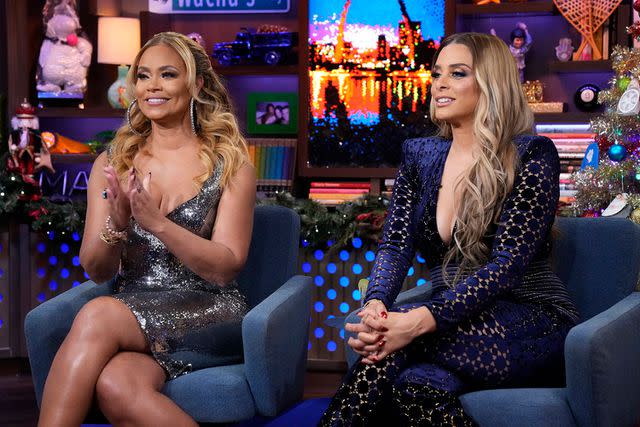 Charles Sykes/Bravo Gizelle Bryant and Robyn Dixon on 'Watch What Happens Live with Andy Cohen'