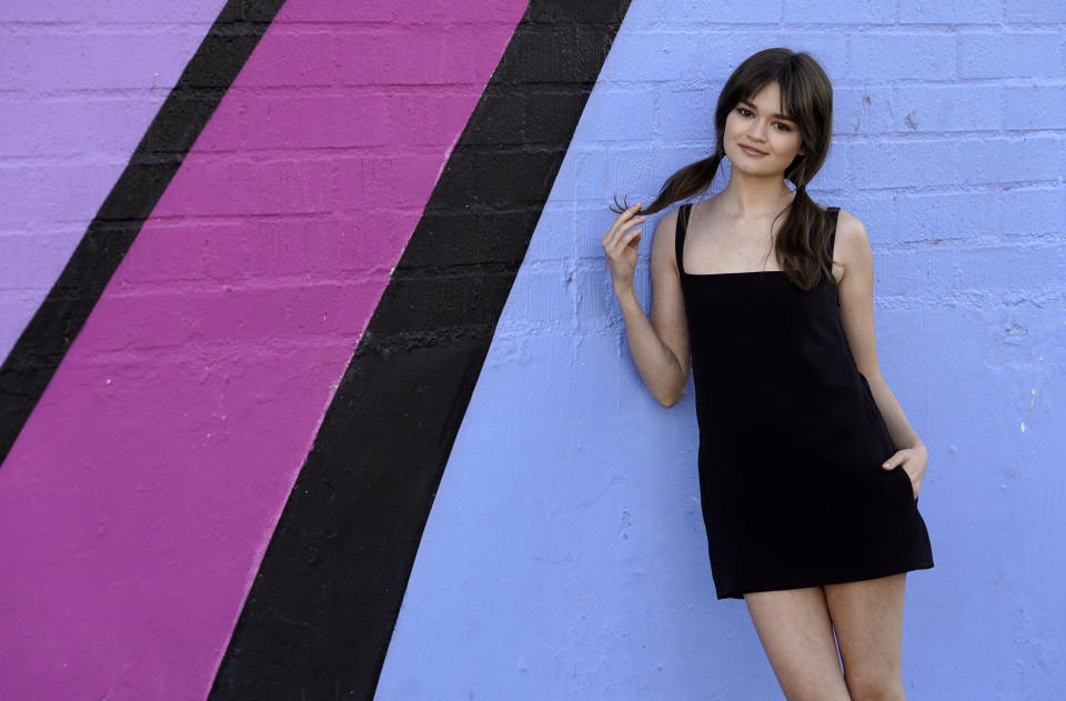 Actress Ciara Bravo poses for a portrait, Thursday, Feb. 18, 2021, in Los Angeles. The twenty-three-year-old Kentucky native stars in the Apple TV+ movie “Cherry." (AP Photo/Chris Pizzello)