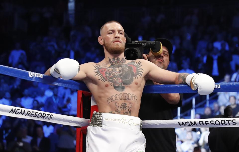 Boxing - Floyd Mayweather Jr. vs Conor McGregor - Las Vegas, USA - August 26, 2017  Conor McGregor  before the fight REUTERS/Steve Marcus